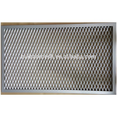 Room Divider PVD Colored Aluminum Expanded Mesh With Frame